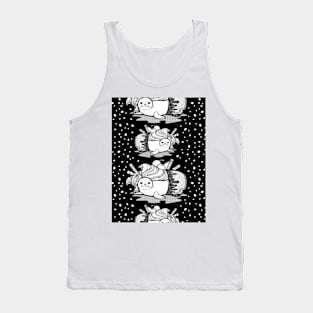 Sundae Seal Line Art Seamless Pattern Tank Top